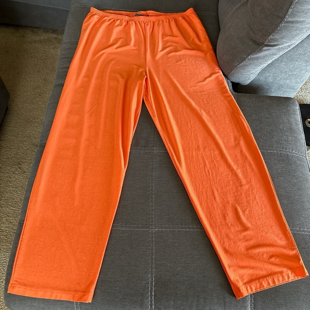 Vintage Designs by Lane Bryant women’s Orange acetate pants. 18-20. Made in USA.